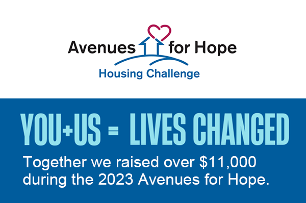 Read more about the article Over $11,000 raised during the 2023 Avenues for Hope Fundraiser